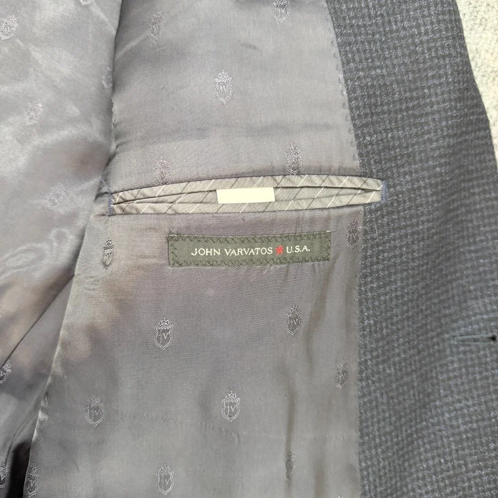 John Varvatos Blazer Mens 48R Made In Italy 100% Wool Jacket Tag 48R